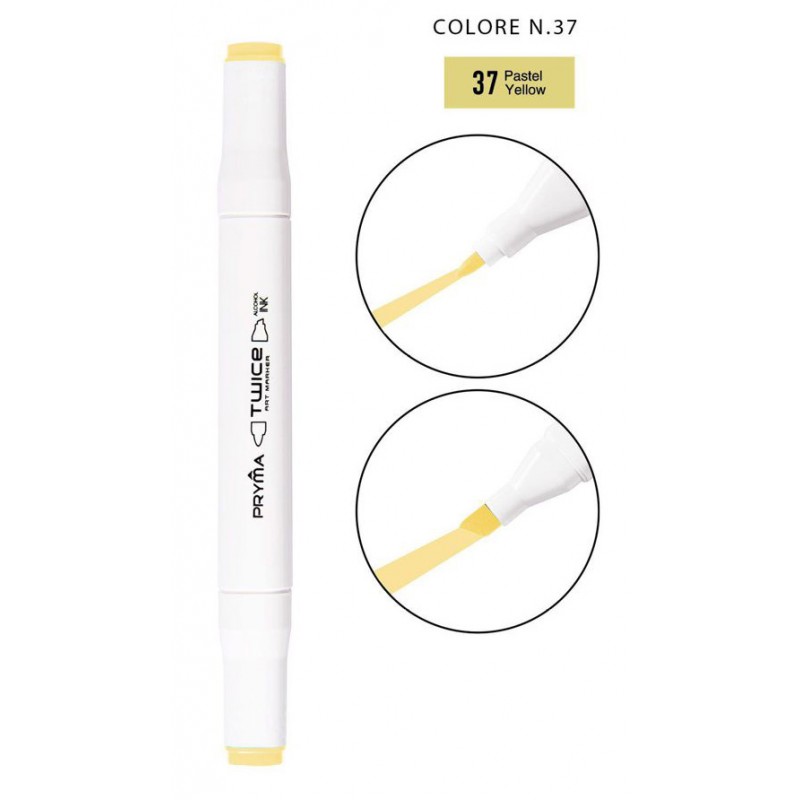 Twice Art Marker colore N37 a doppia punta - Pryma - 1