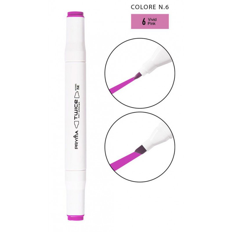 Twice Art Marker colore N6 a doppia punta - Pryma - 1