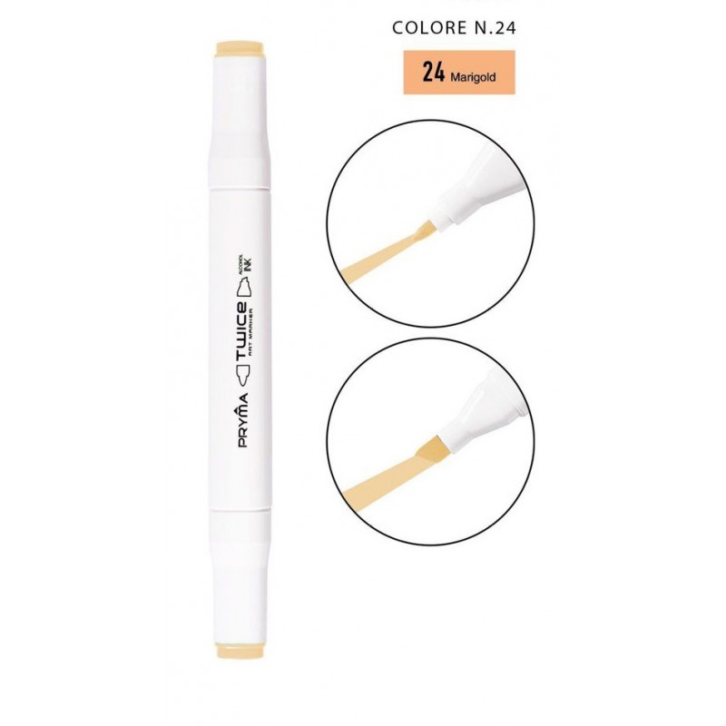 Twice Art Marker colore N24 a doppia punta - Pryma - 1