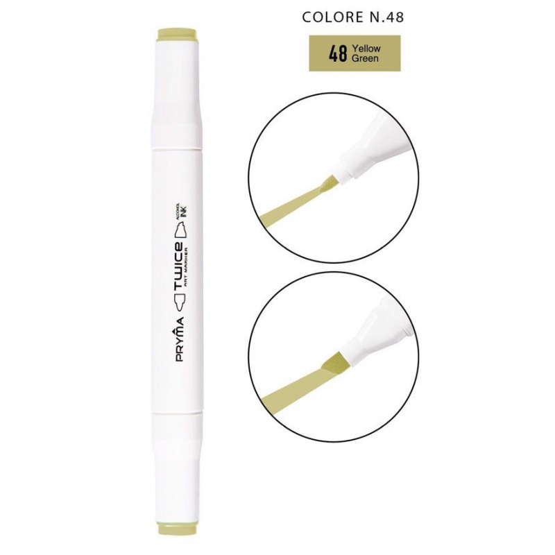 Twice Art Marker colore N48 a doppia punta - Pryma - 1