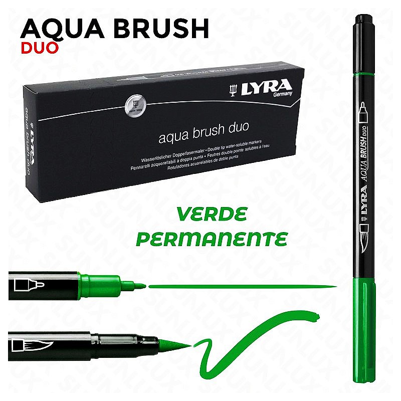 Lyra aqua brush duo verde permanente
