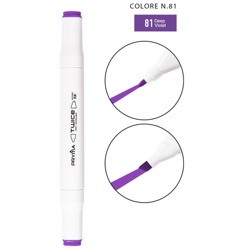 Twice Art Marker colore N81 a doppia punta - Pryma - 1