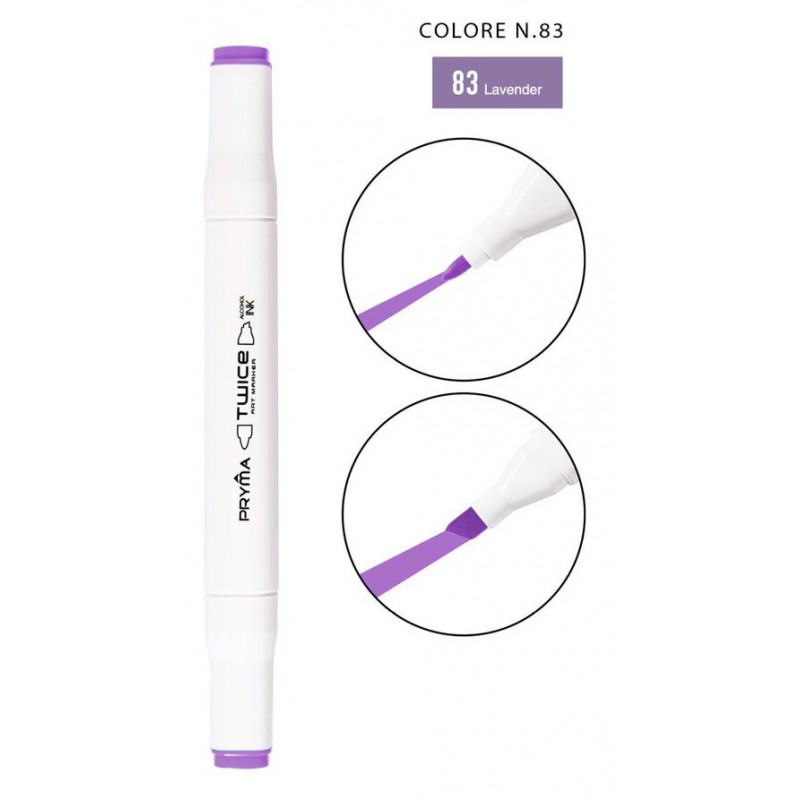 Twice Art Marker colore N83 a doppia punta - Pryma - 1