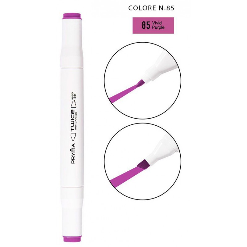 Twice Art Marker colore N85 a doppia punta - Pryma - 1