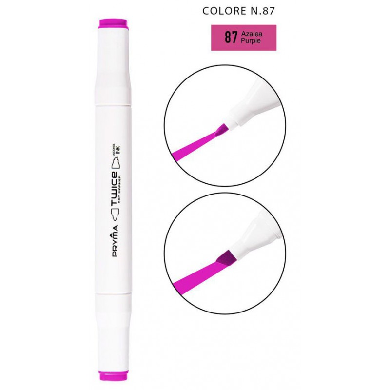 Twice Art Marker colore N87 a doppia punta - Pryma - 1