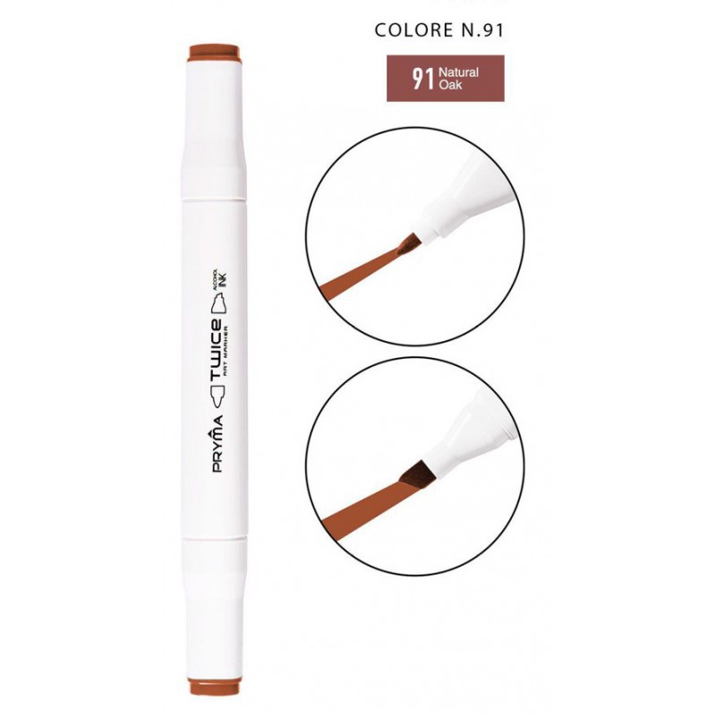 Twice Art Marker colore N91 a doppia punta - Pryma - 1