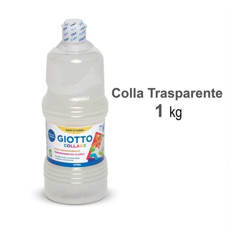 Giotto collage colla trasparente flacone 1kg