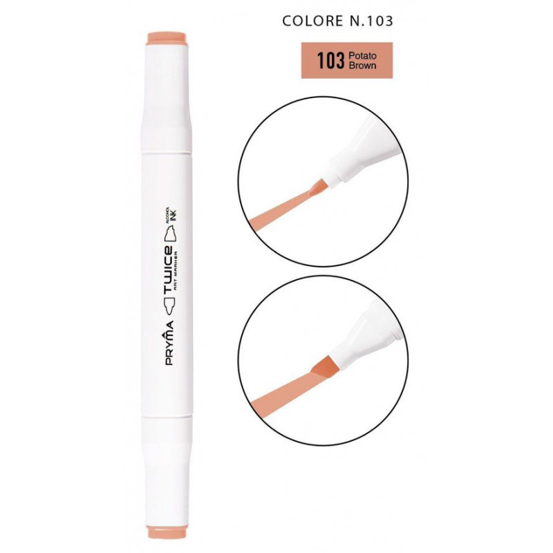 Twice Art Marker colore N103 a doppia punta - Pryma - 1