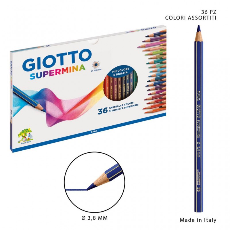 Giotto pastelli supermina 36pz bl.