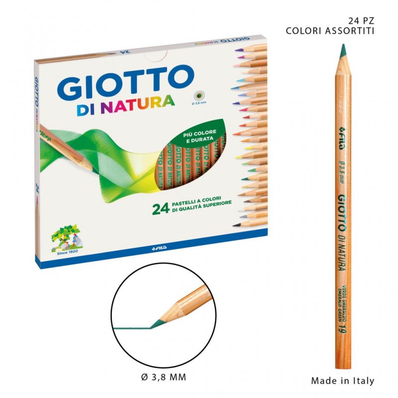 Giotto pastelli natura 24pz bl. - 1