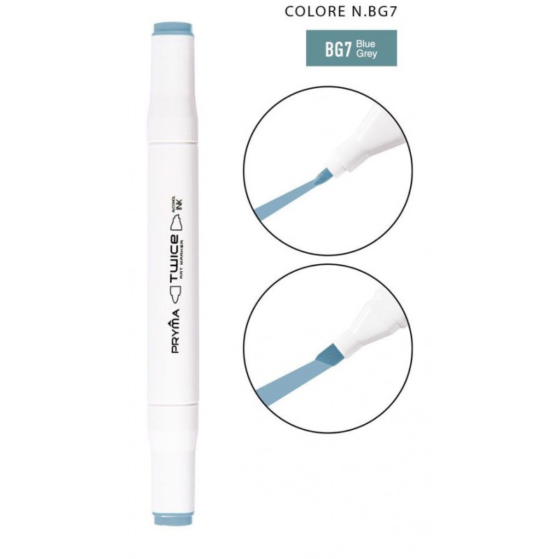 Twice Art Marker colore N BG7 a doppia punta - Pryma - 1