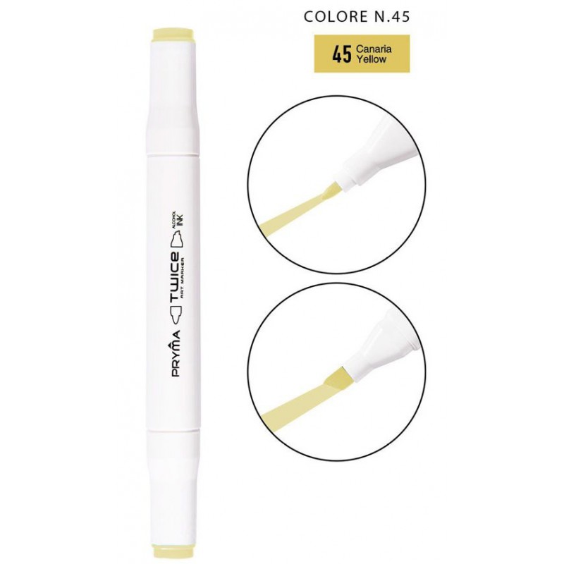 Twice Art Marker colore N45 a doppia punta - Pryma - 1