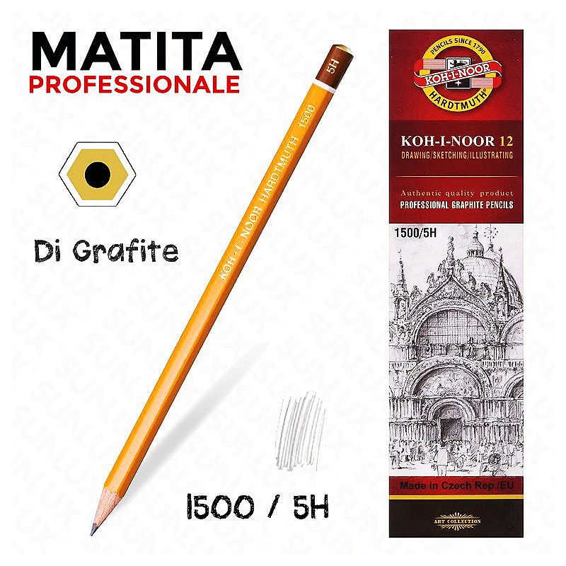 Koh-i-noor matite professionali di grafite 5h - 1