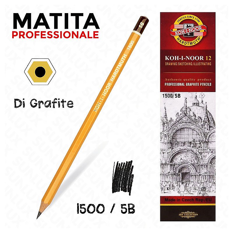 Koh-i-noor matite professionali di grafite 5B - 1