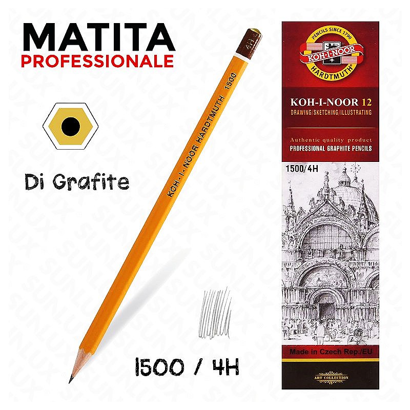 Koh-i-noor matite professionali di grafite 4H - 1