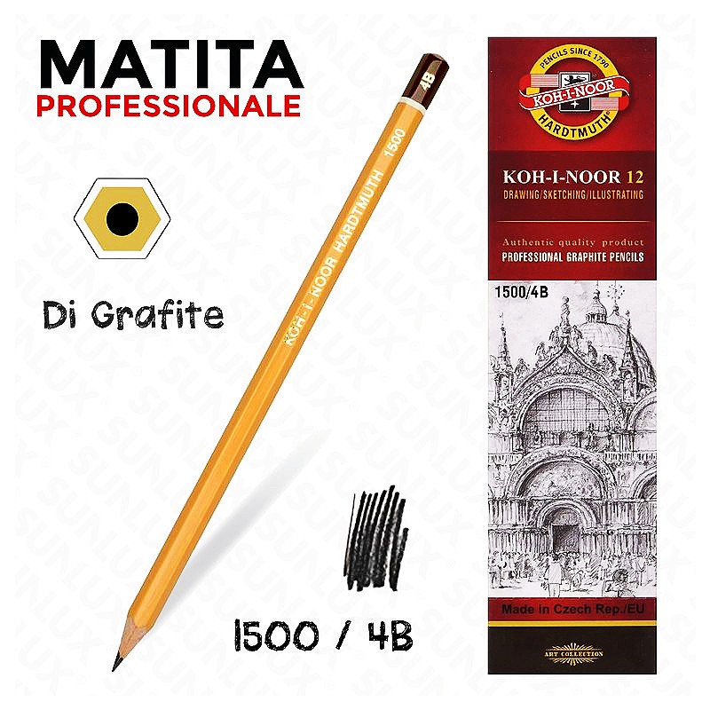 Koh-i-noor matite professionali di grafite 4B