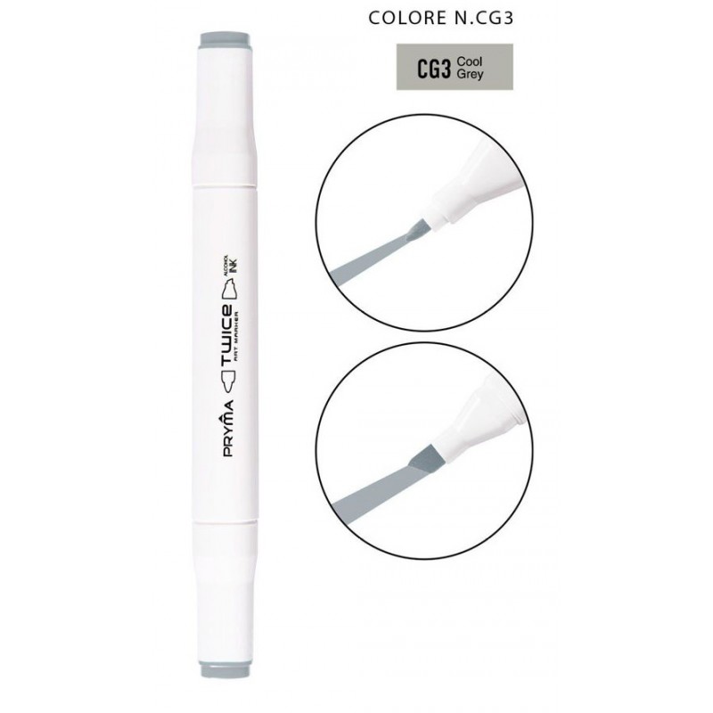 Twice Art Marker colore N CG3 a doppia punta - Pryma - 1