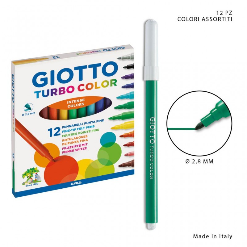 Giotto pennarelli tubo color 12pz - 1