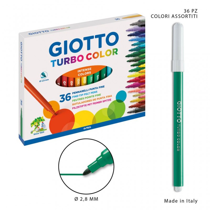 Giotto pennarelli tubo color 36pz - 1