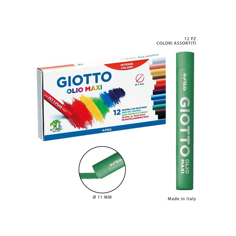 Giotto pastelli olio 12pz