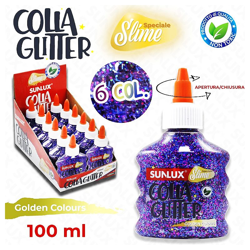 ESPOSITORE COLLA GLITTER CIAC SPIRALE PZ.24 COL. ASS.TI - COLLA GLITTER -  Mazzarella