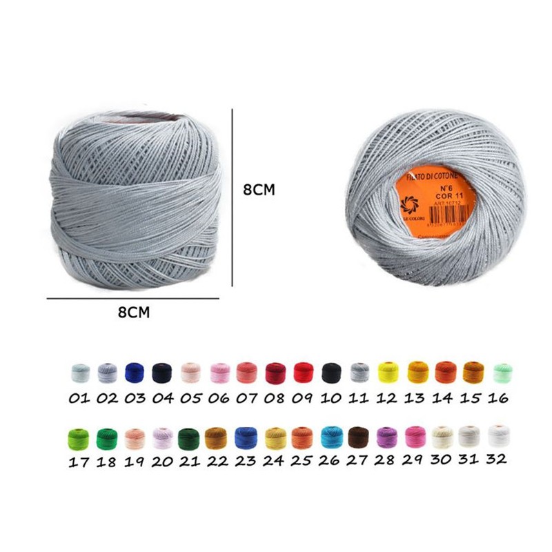 Filo cotone spesso n.6 140m col.011 - 1