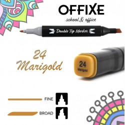 Double Tip Marker N24 Marigold, doppia punta - Offixe - 1