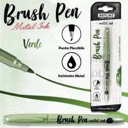 Brush pen calligrafia verde...