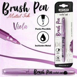 Brush pen calligrafia viola...