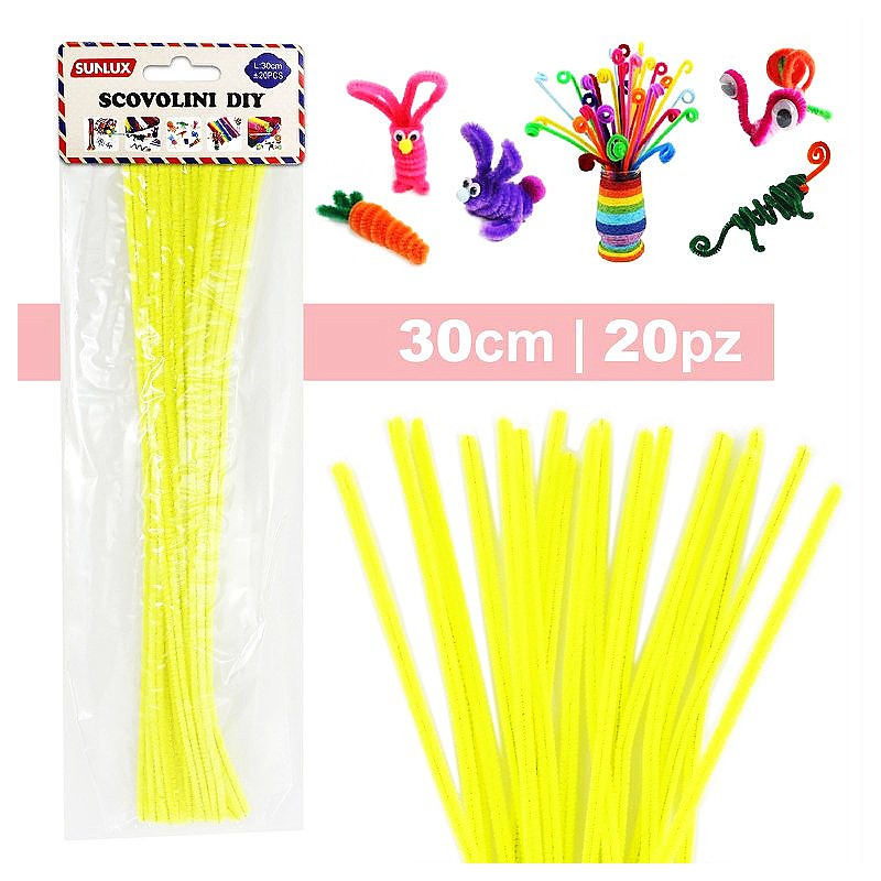 Scovolino DIY 30cm - 20pcs giallo - 1