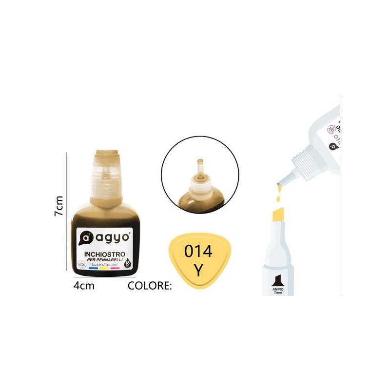 Refill Marker Modo colore 014y - Inchiostro per pennarelli - 1