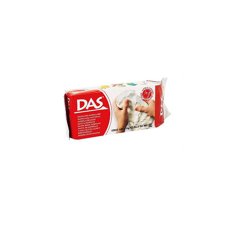 Das pasta per modellare panetto colore.bianco 1kg