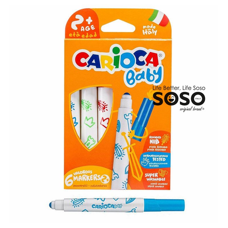 Carioca baby marker 6col.