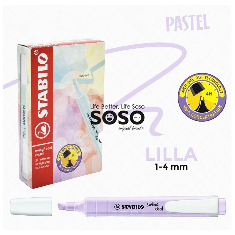 Stabilo swing cool lilla pastel