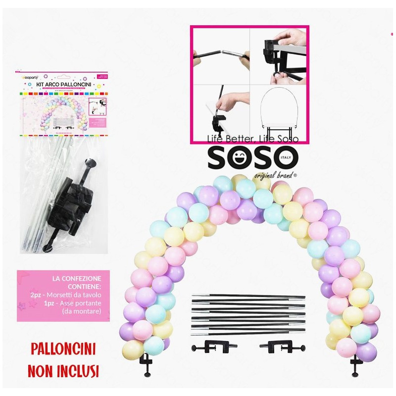 Kit arco palloncini (palloncini non inclusi)