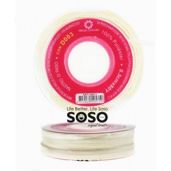 Nastro raso 0.3cm x 80y panna
