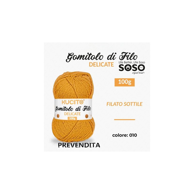 Gomitolo di filo delicate 100gr filato sottile colore.010 - 1