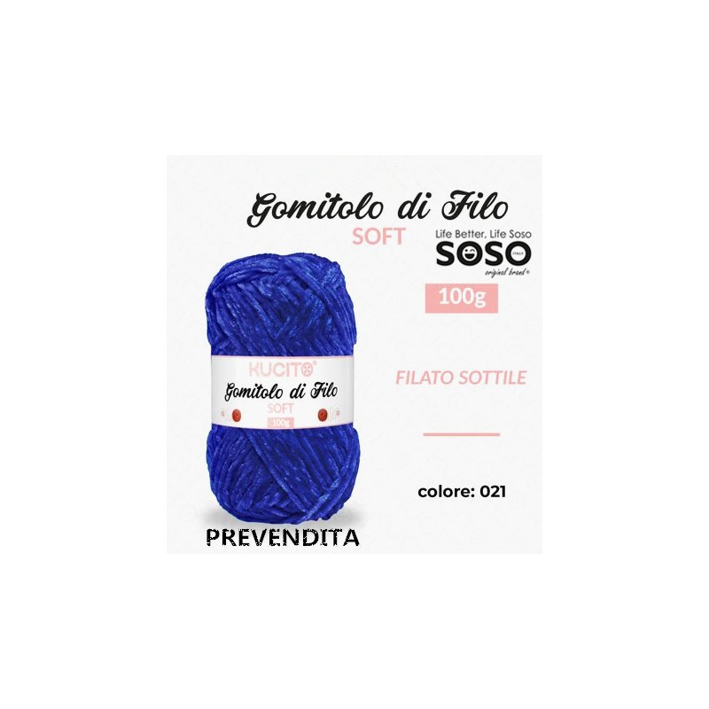 Gomitolo di filo soft sottile colore. 021 100gr - 1