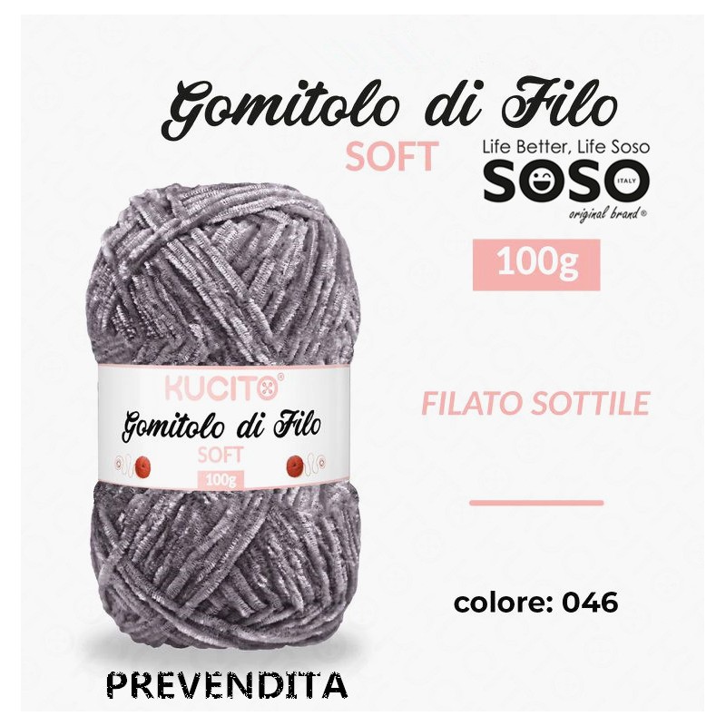 Gomitolo di filo soft sottile colore. 046 100gr - 1