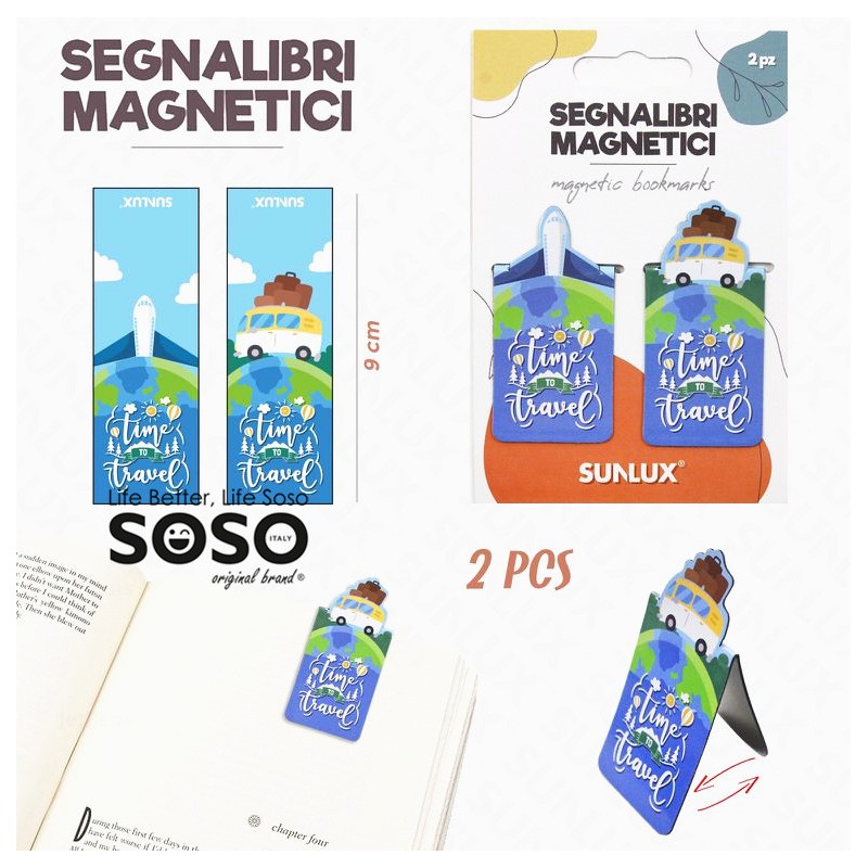 Segnalibri magnetici 2pcs ass.9cm - 1