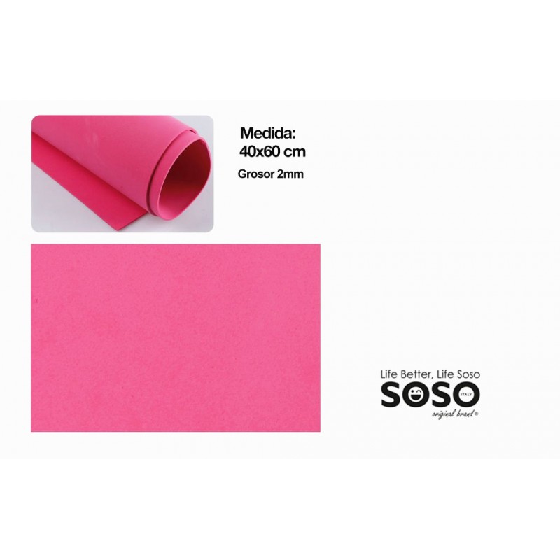 Gomma EVA 40x 60 cm Rosso Melone - 1