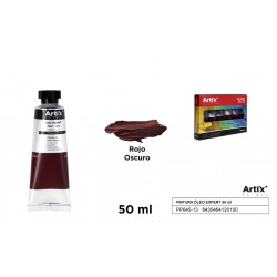 Colore ad Olio Rosso Cremisi (rosso scuro) tubo 50 ml - Artix - offerte online colori ad olio