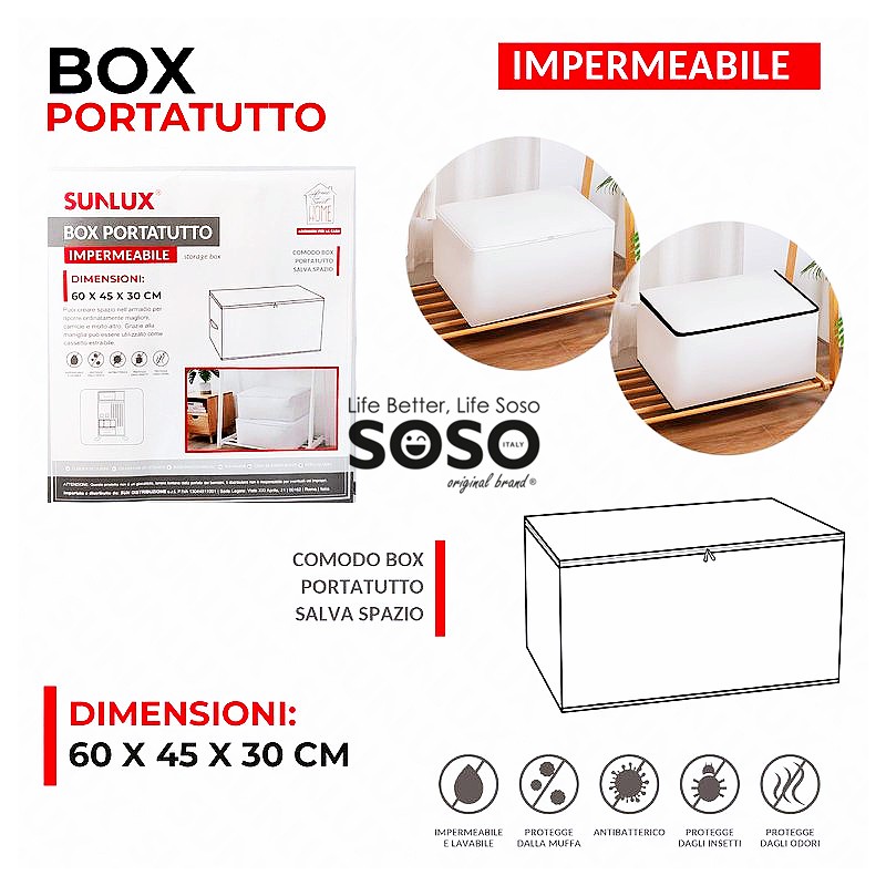 Box portatutto impermeabile 60x45x30 cm - 1