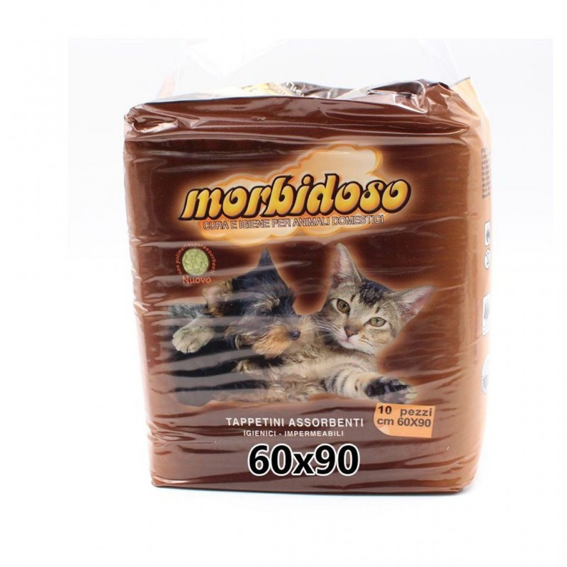 Morbidoso tappetini igienici impermeabili per animali domestici 60x90cm (10pz) - 1