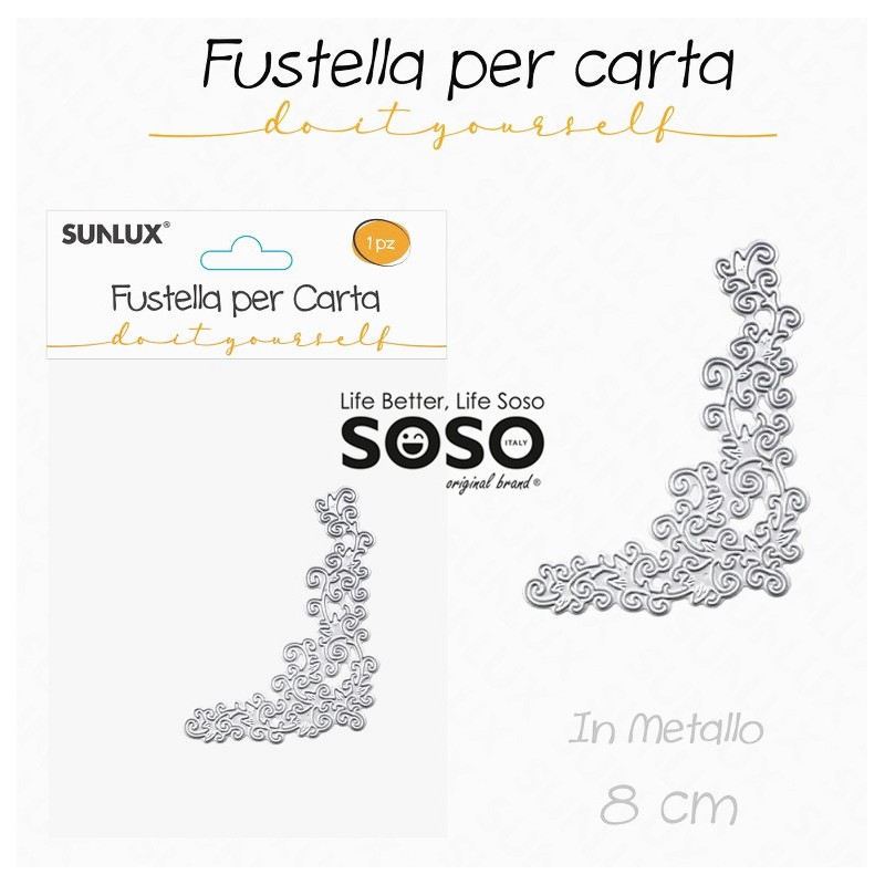 Fustelle per carta in metallo 8cm - 1