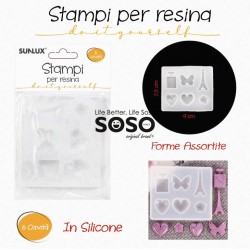 Stampi in silicone per resina forme assortite - 1