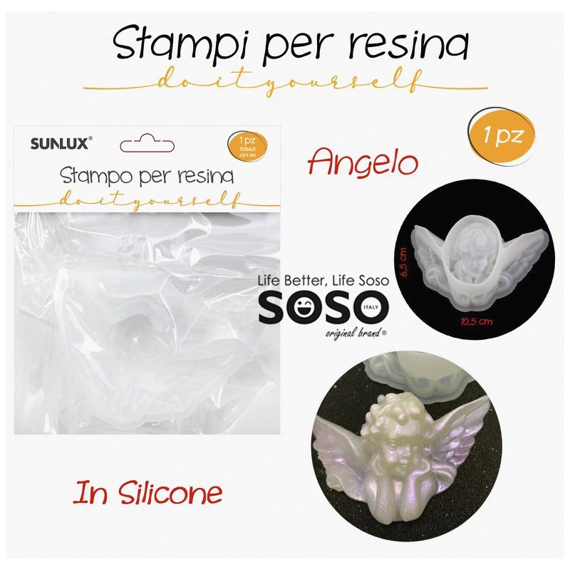 Stampi in silicone per resina forme angelo - 1