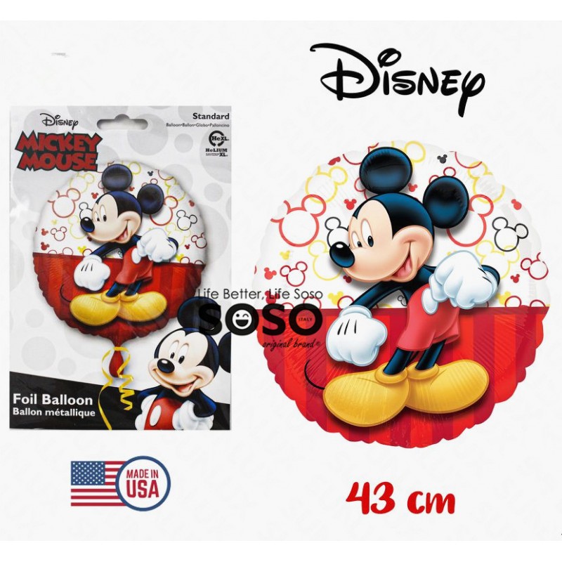 Palloncino metal mickey mouse 43cm - 1