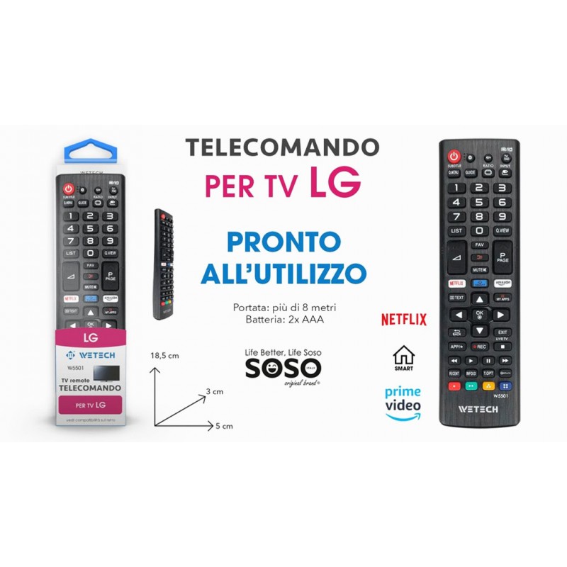 Telecomando compatibile con LG TV - 1