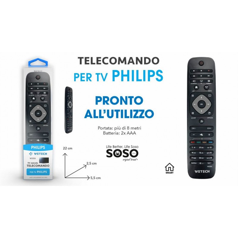 Telecomando compatibile per PHILIPS TV - 1